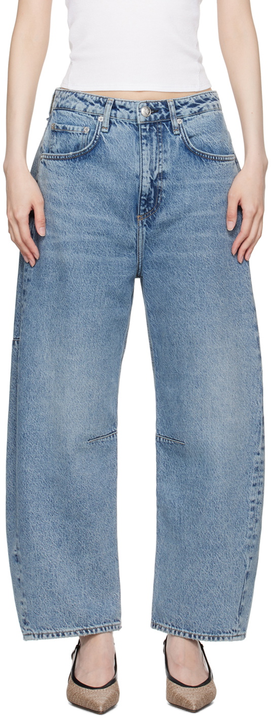 rag & bone Blue Charlie Barrel Jeans Rag and Bone