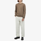 Maison Margiela Men's Elbow Patch Crew Neck Jumper in Walnut