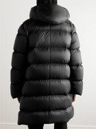 Rick Owens - Oversized Quilted Nylon Hooded Down Jacket - Black