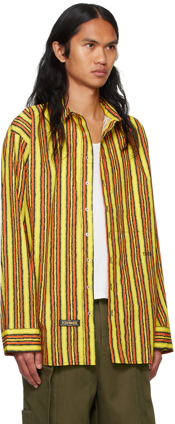 SPENCER BADU Yellow Printed Shirt