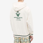 Drole de Monsieur Men's Drôle de Monsieur x Gergei Erdei Hotel Drole Hoodie in Off White/Green