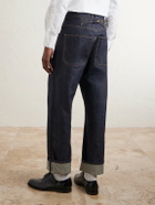 Thom Browne - Cropped Straight-Leg Selvedge Jeans - Blue