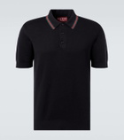 Gucci Web Stripe silk and cotton polo shirt