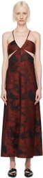 BITE Red & Black Aquilone Midi Dress