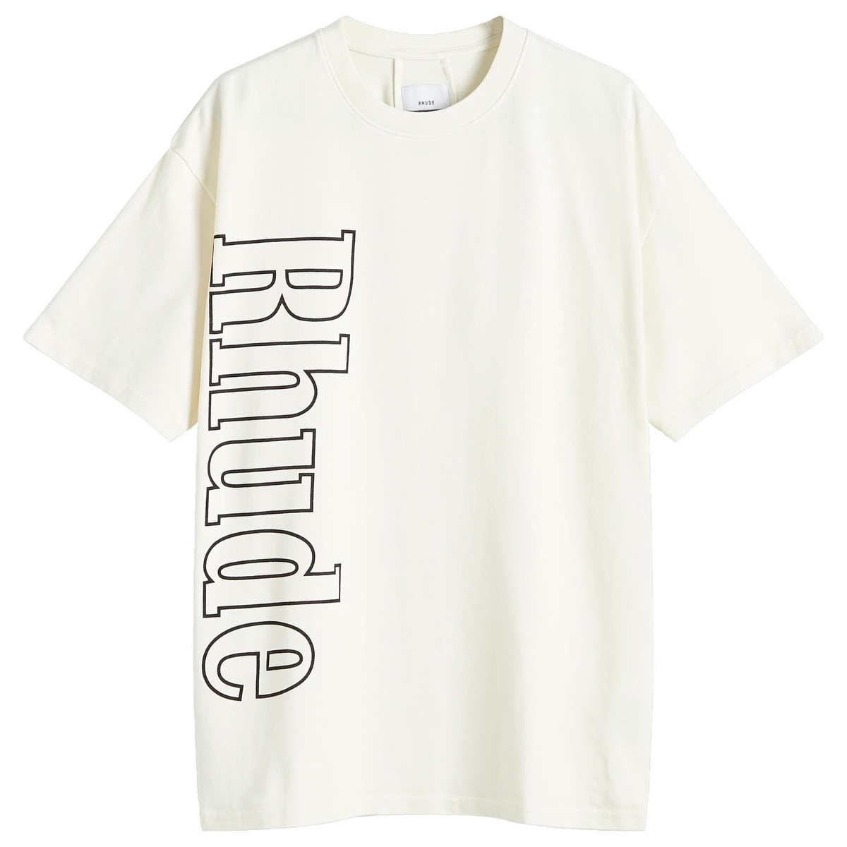 Rhude Men's Side Logo T-Shirt in Vintage White Rhude