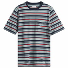 Pop Trading Company Men's Striped Pocket T-Shirt in Multicolour
