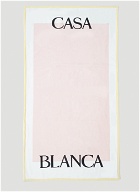 Logo Print Towel in Pink