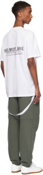 Helmut Lang White 'New York' Seatbelt T-shirt