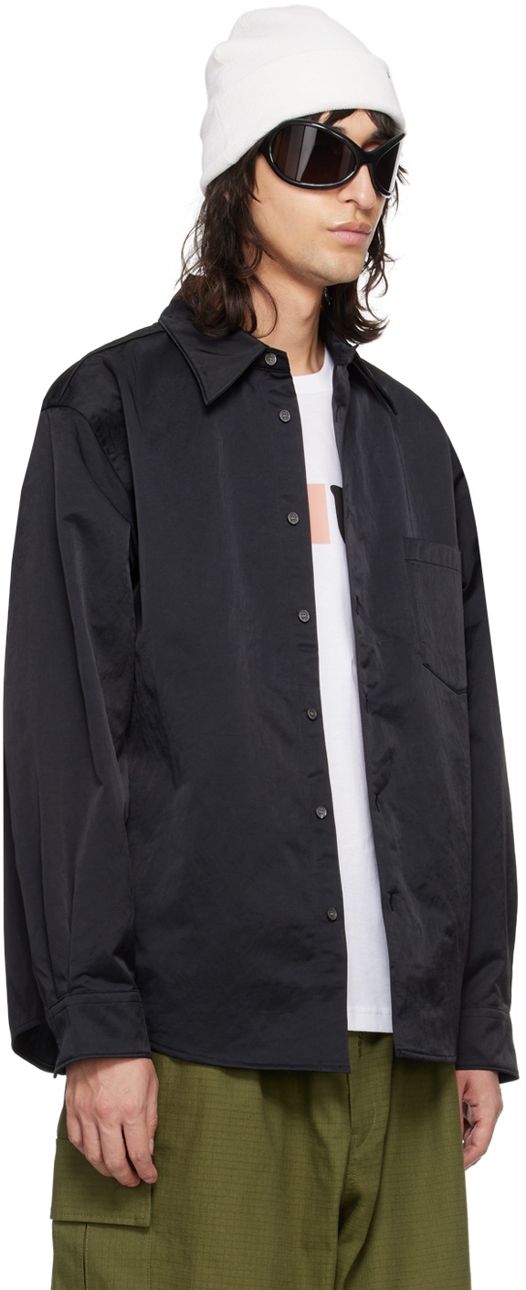 Acne Studios Black Spread Collar Jacket Acne Studios