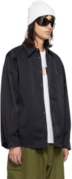 Acne Studios Black Spread Collar Jacket