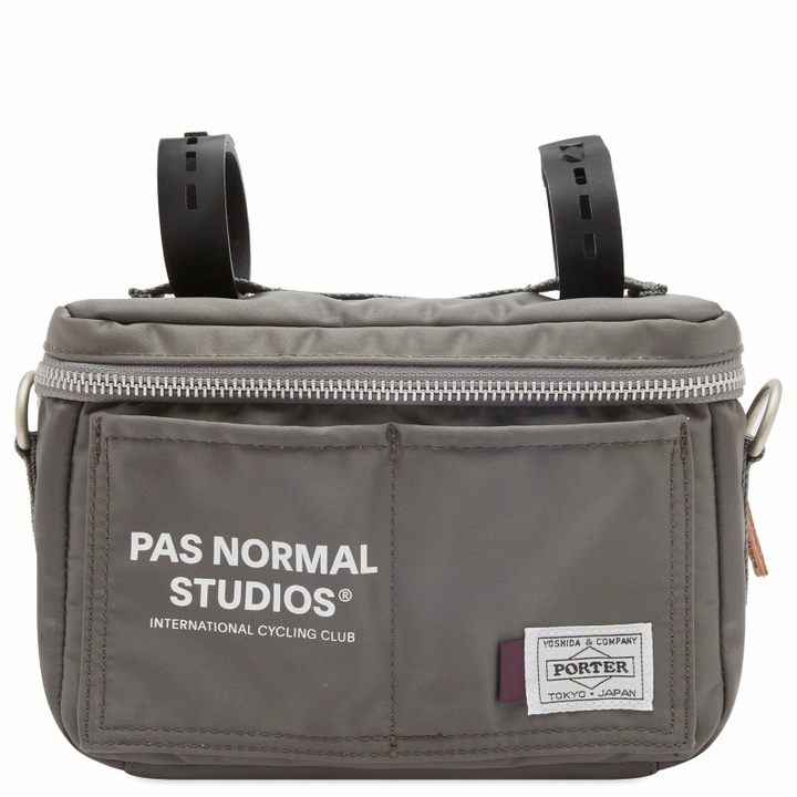 Photo: Pas Normal Studios Men's x Porter Handlebar Bag in Grey 