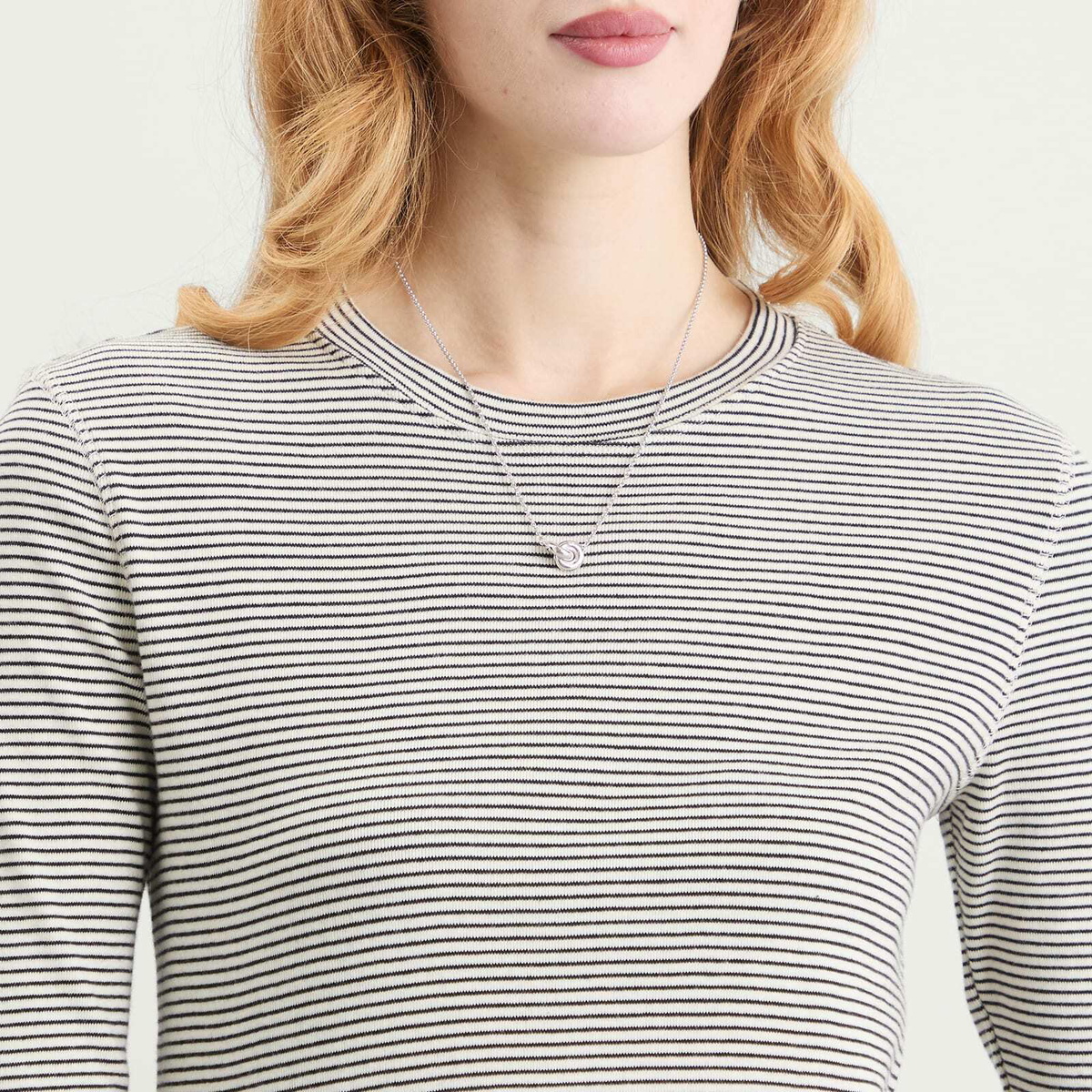 Tom Wood 20.5" Sphere Double Pendant Necklace in Silver 