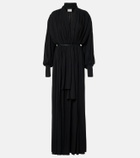 Calvin Klein Collection Yasmine scarf-detail cotton-blend maxi gown