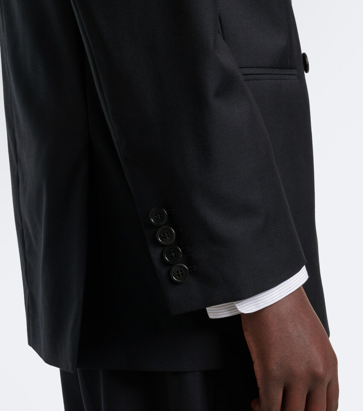 The Row Isani double-breasted virgin wool blazer