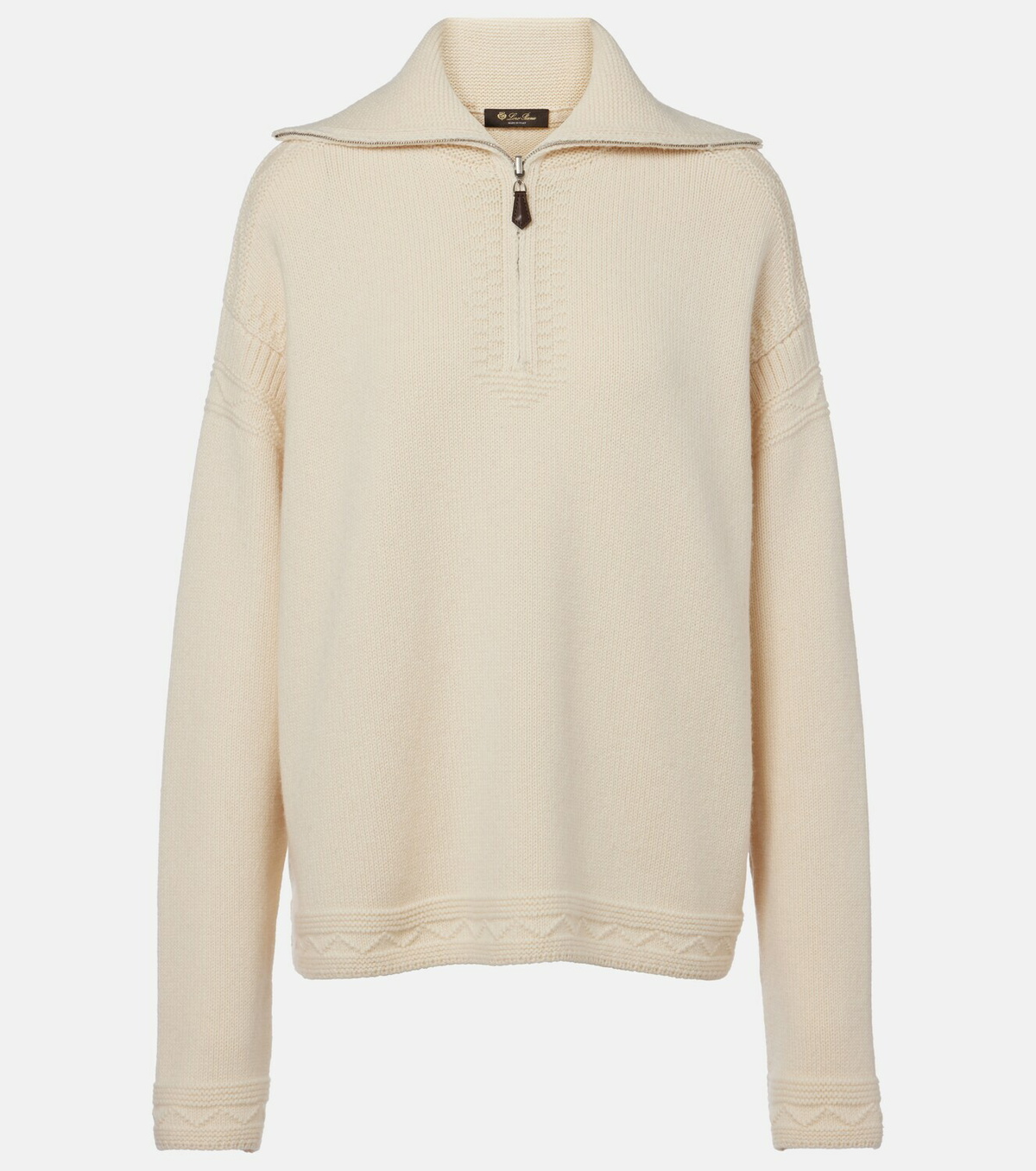 Loro Piana Carezza cashmere polo sweater