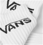 Vans - Three-Pack Logo-Intarsia Cotton-Blend Socks - White