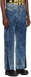 Diesel Blue D-Rise 0pgax Jeans