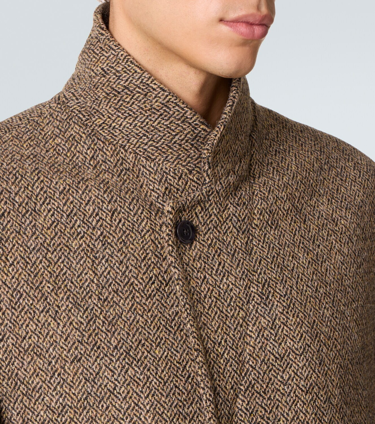 80-90s DAREBRIDGE　Herringbone Tweed Coat Lemaire Harris herringbone wool tweed coat Lemaire