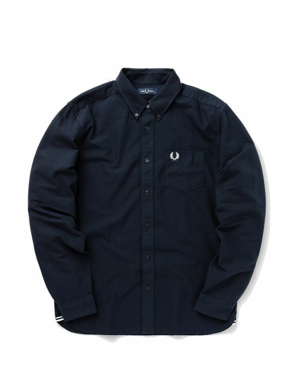 Photo: Fred Perry Oxford Shirt Blue - Mens - Longsleeves