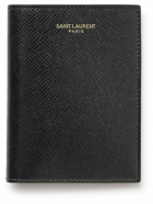 SAINT LAURENT - Cross-Grain Leather Bifold Wallet