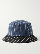 Paul Smith - Striped Cotton and Linen-Blend Bucket Hat - Blue