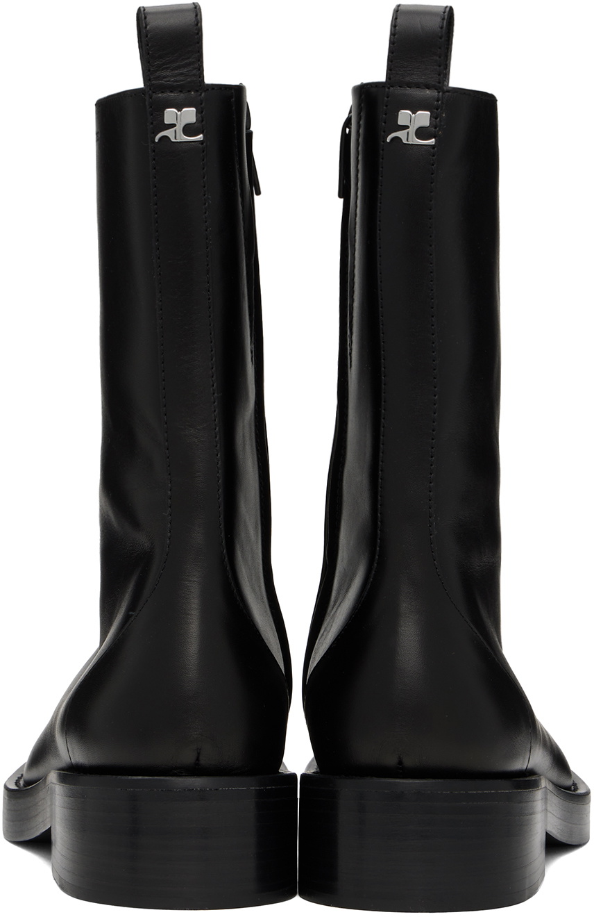 Courrèges Black Rider Boots Courreges