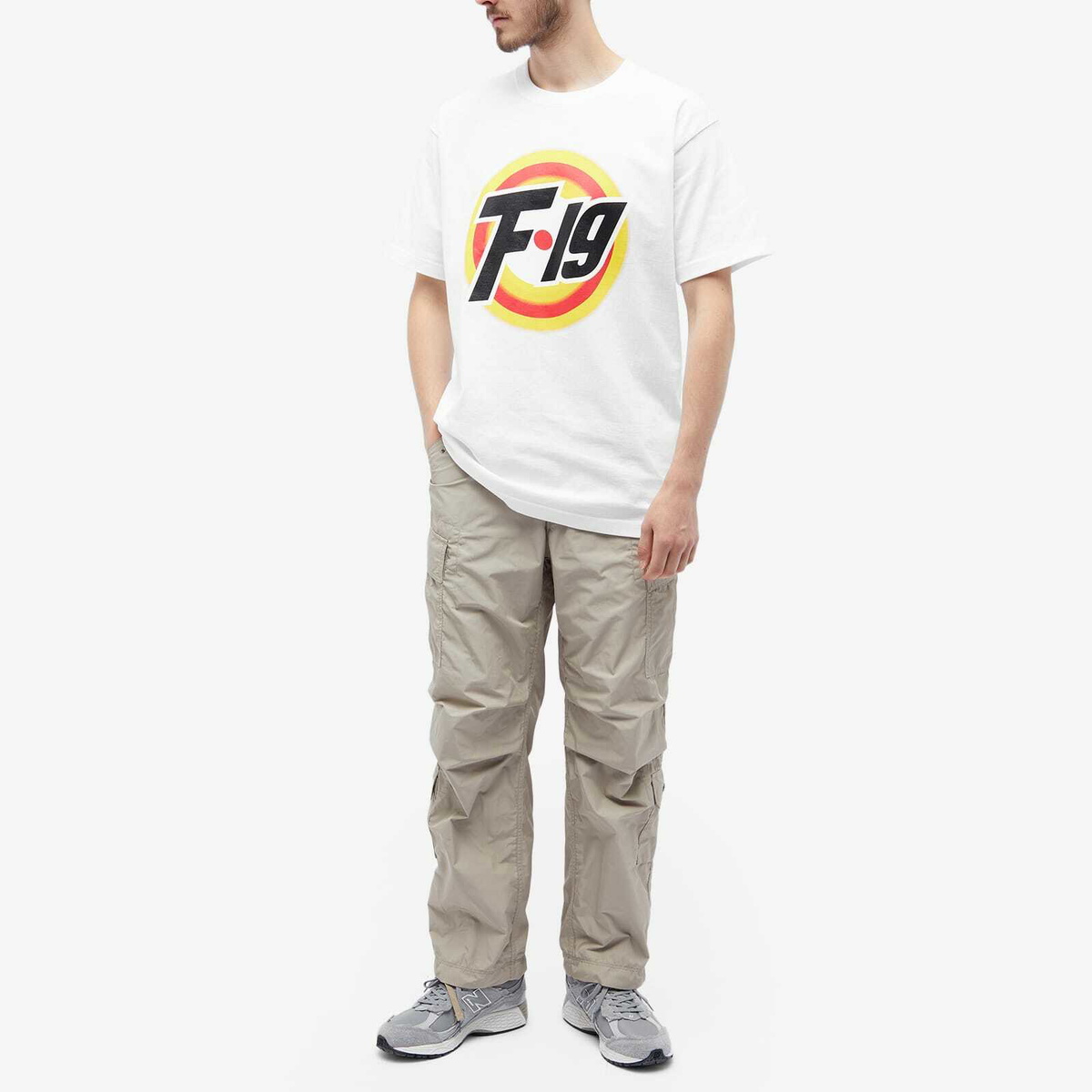 Flagstuff Men's F-LG Logo T-Shirt in White