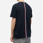 Thom Browne Men's Back Stripe Pique T-Shirt in Navy