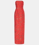 Emilia Wickstead Laelia jacquard corset dress