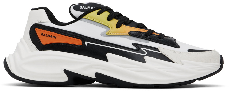 【関税＆送料込み】Balmain Run-Row Sneaker Balmain Run-Row Leather Sneakers | Black | FARFETCH