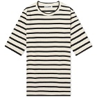 Jil Sander+ Women's Striped Logo T-Shirt in Bluejay