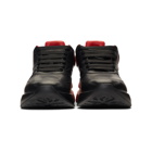 Alexander McQueen Black and Red Oversized Runner Sneakers
