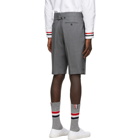 Thom Browne SSENSE Exclusive Grey Super 120s Wool Twill Classic Shorts