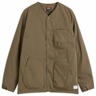 Nanga Men's Hinoc Ripstop Inner Down Cardigan in Army Green