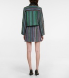Marine Serre - Cropped cotton terry jacket