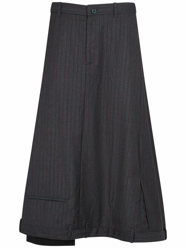 Photo: BALENCIAGA - Wool A-line Skirt