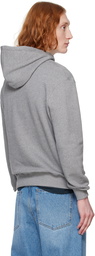 Maison Kitsuné Gray Bold Fox Head Patch Comfort Hoodie