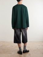 Acne Studios - Logo-Embroidered Cotton-Jersey T-Shirt - Green