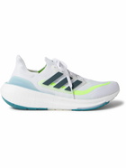 ADIDAS SPORT - Ultraboost Light Rubber-Trimmed PRIMEKNIT Running Sneakers - White