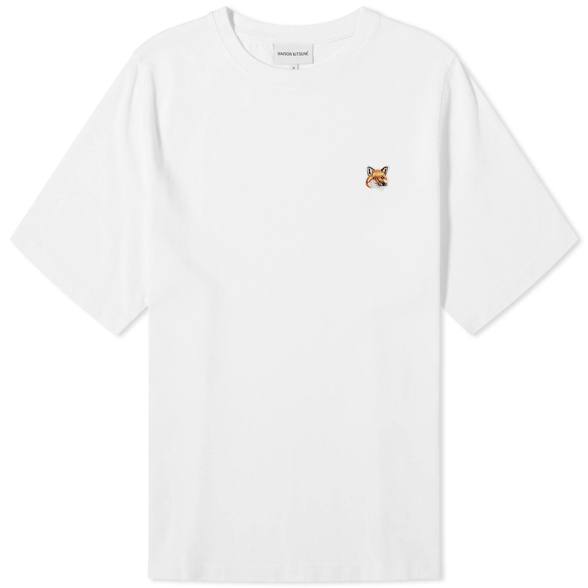 Maison Kitsuné Women's Fox Head Patch Regular T-Shirt in