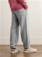 The Elder Statesman - Straight-Leg Cotton and Cashmere-Blend Jersey Sweatpants - Gray