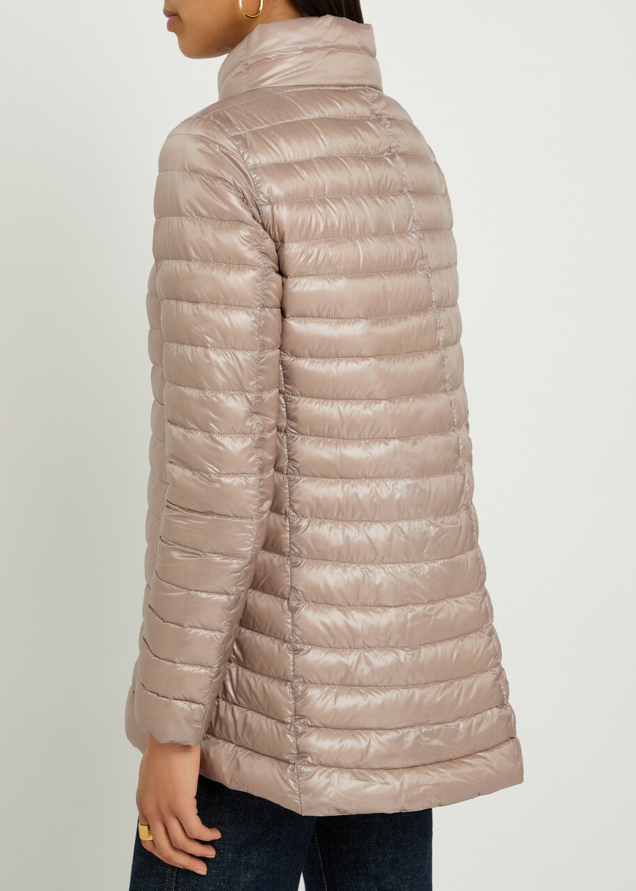 Herno Reversible Padded Shell Jacket Pink And White