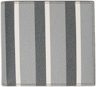 Thom Browne Grey Stripe Seasonal Billfold Wallet