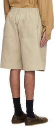 colbo Beige Single Pleat Shorts
