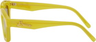 Loewe Yellow Acetate Square Sunglasses