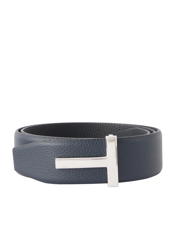 Photo: TOM FORD - 4cm Reversible Leather Belt - Black