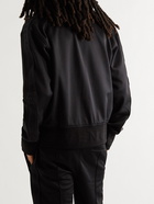 Givenchy - Logo-Jacquard Webbing-Trimmed Tech-Jersey Track Jacket - Black