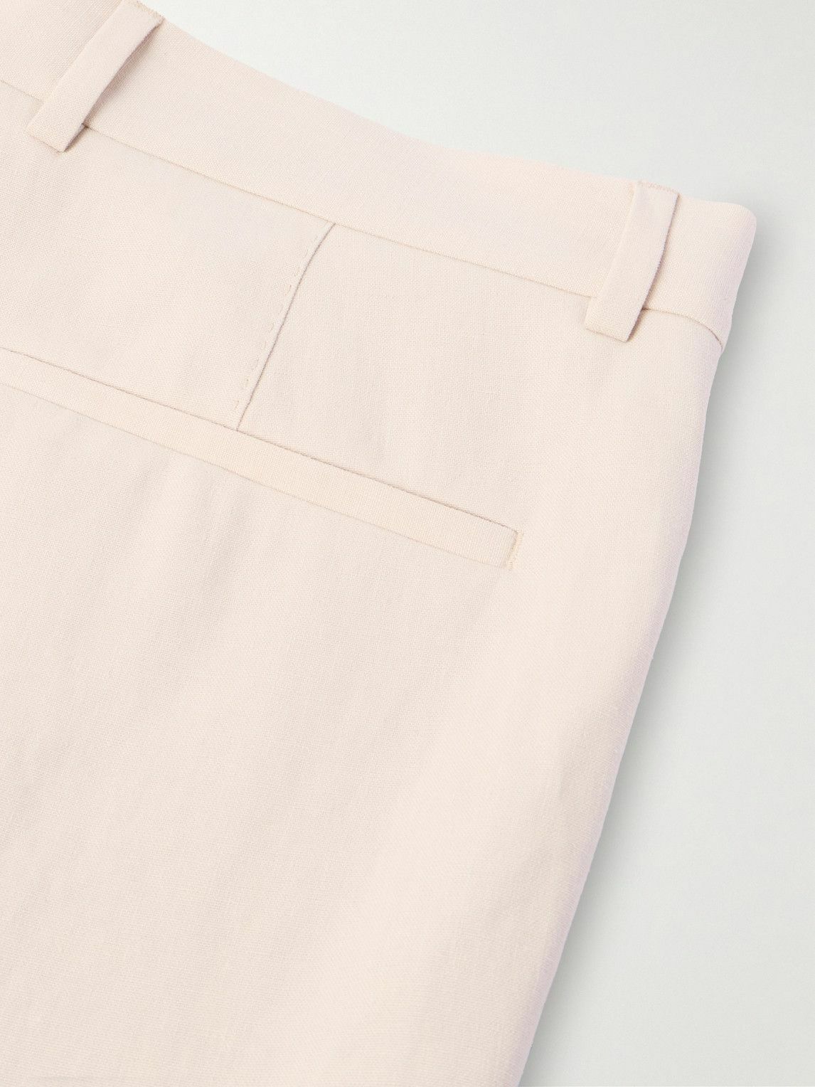 Brunello Cucinelli - Slim-Fit Pleated Linen Suit Trousers - Pink