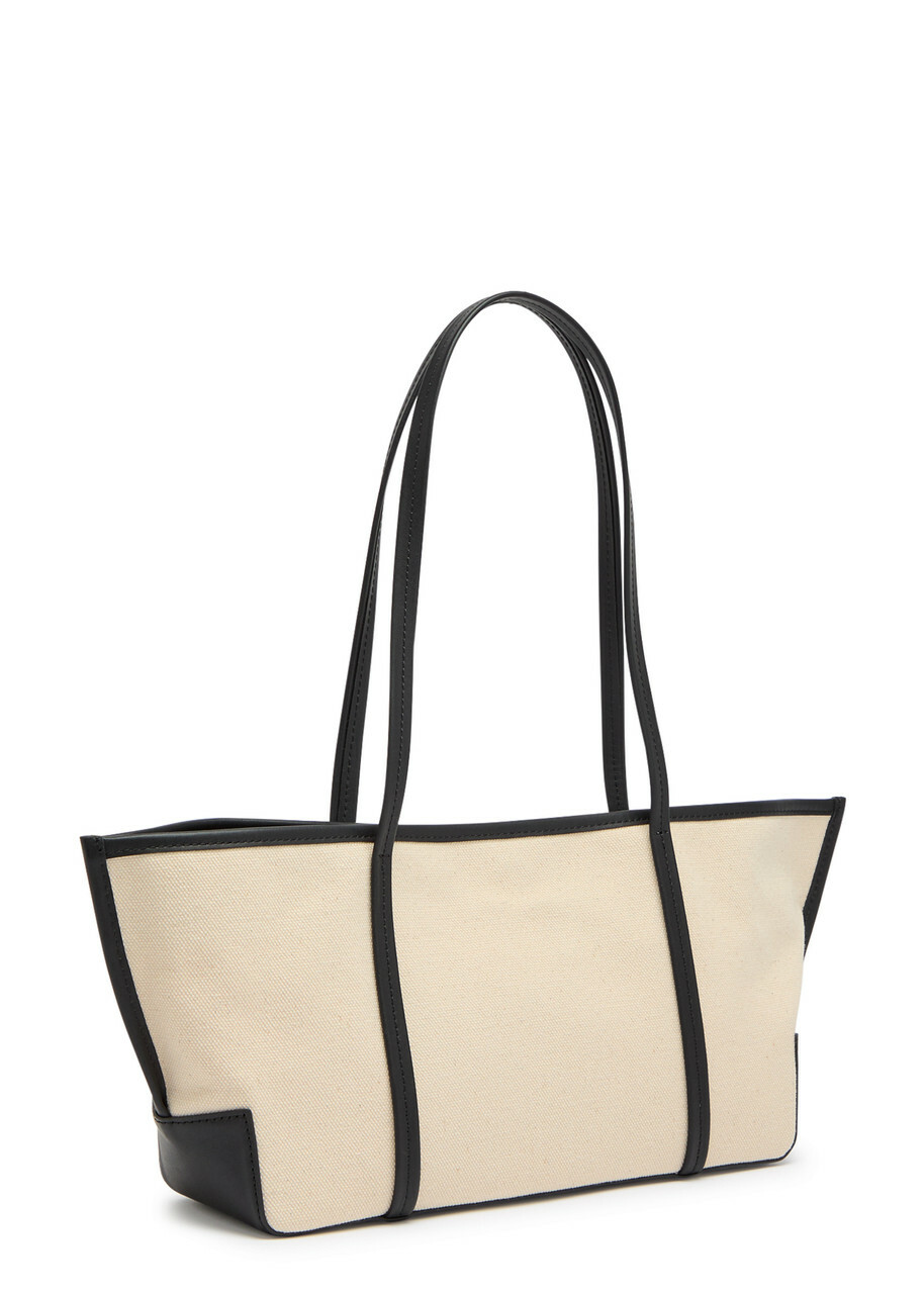 ST. Agni Slim Bateau Small Canvas Tote bag - White - One Size