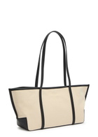 ST. Agni Slim Bateau Small Canvas Tote bag - White - One Size